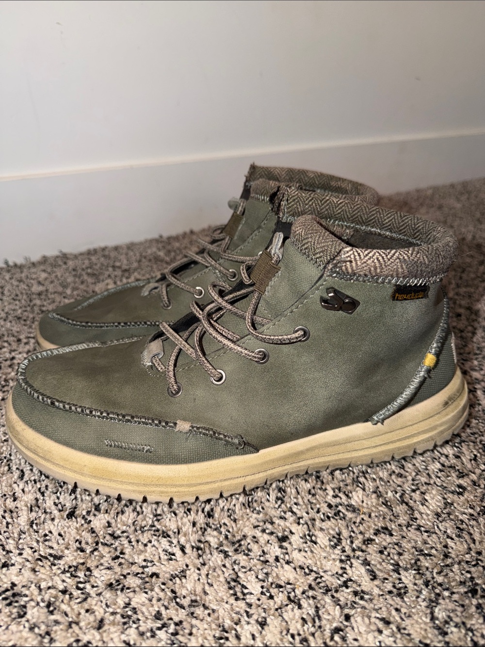 Hey Dude Bradley Classics Green Chukka Boots Size 11